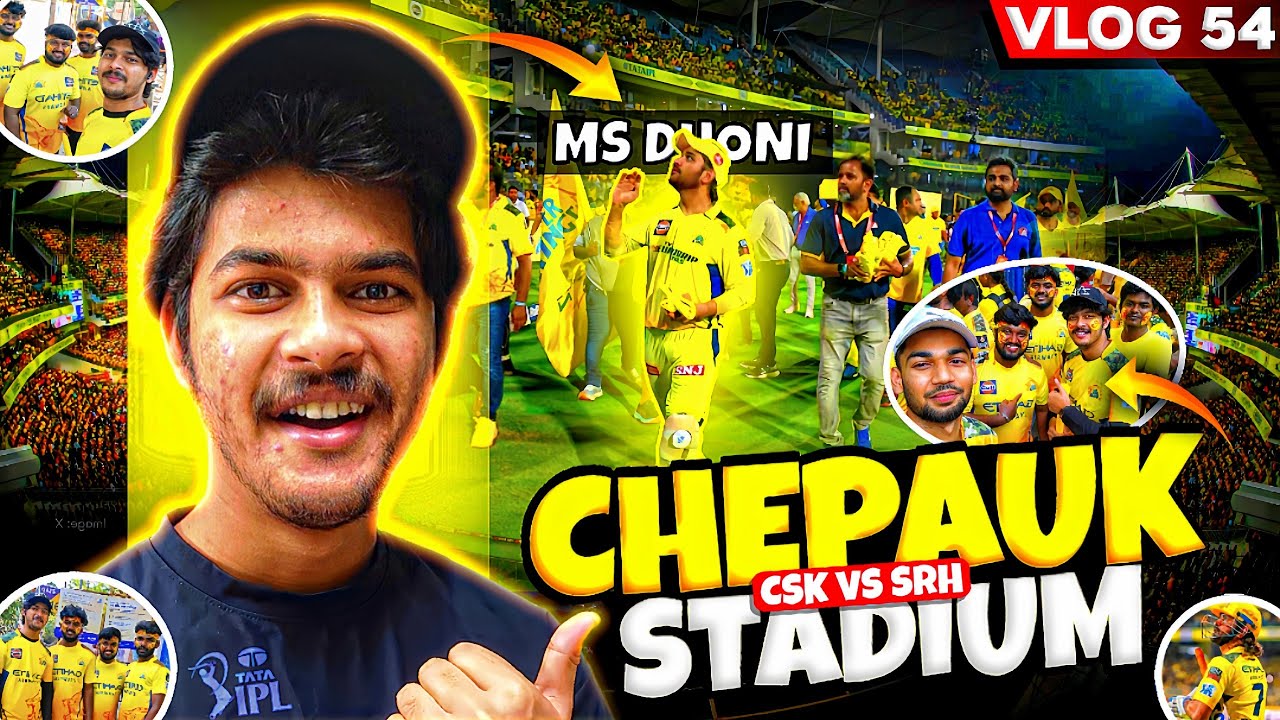 MS Dhoni Magic at Chepauk! | CSK vs SRH | IPL 2025 Highlights Vlog #VIDEO54