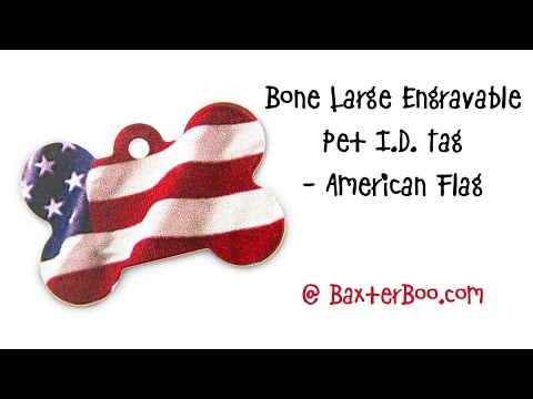 bone-large-engravable-pet-i.d.-tag---american-flag