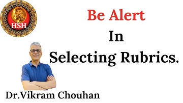 Improving Rubric Selection: Avoiding Common Pitfalls - Dr. Vikram Chouhan @hsh_homeopathy