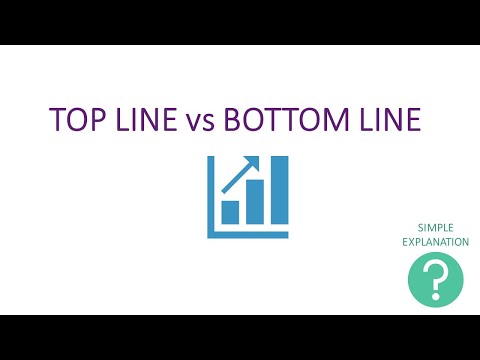 TOP LINE vs BOTTOM LINE