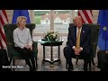 Donald J. Trump Talks about Cambodia and Thailand during the meeting EU president to seal deal
