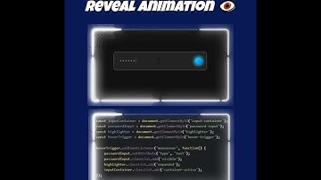 Creative Password Reveal Animation 🤯 (HTML, CSS & JS) #frontend #coding #webdev #inputdesign
