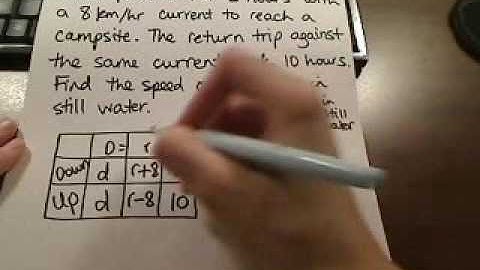 Solve d=rt word problem