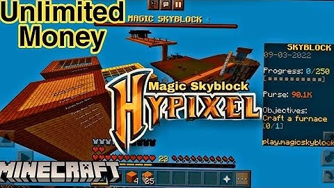 How To Make Unlimited Money Farm In Magic Skyblock🤑💰|| Hypixel Like Skyblock For MCPE