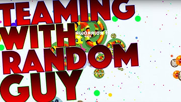 Agar.io Teaming With Random Guy!