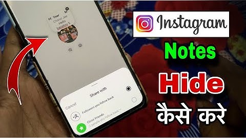 How To Hide Instagram Notes From Someone | Instagram Par Notes Hide Kaise Kare 2025