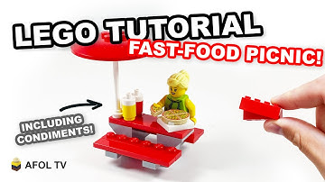 LEGO Fast Food Picnic Table (Easy Tutorial!)