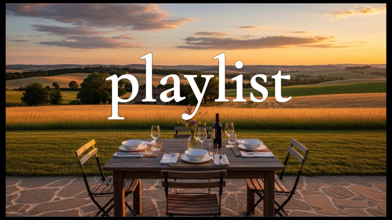 Sunset Dinner in the Countryside - Cozy Lofi Jazz Café Music