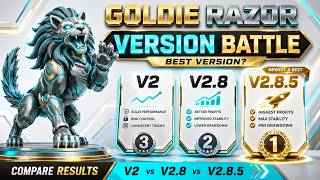 Goldie Razor EA Comparison: V2.0 vs V2.8 vs V2.8.5 | Live Results & Settings!