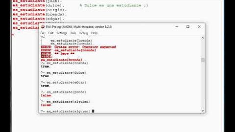 Declaración de hechos en Prolog