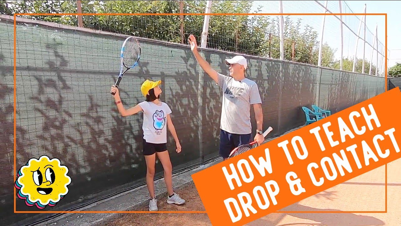TENNIS SERVE LESSON / RacquetDrop and Ball Contact YouTube