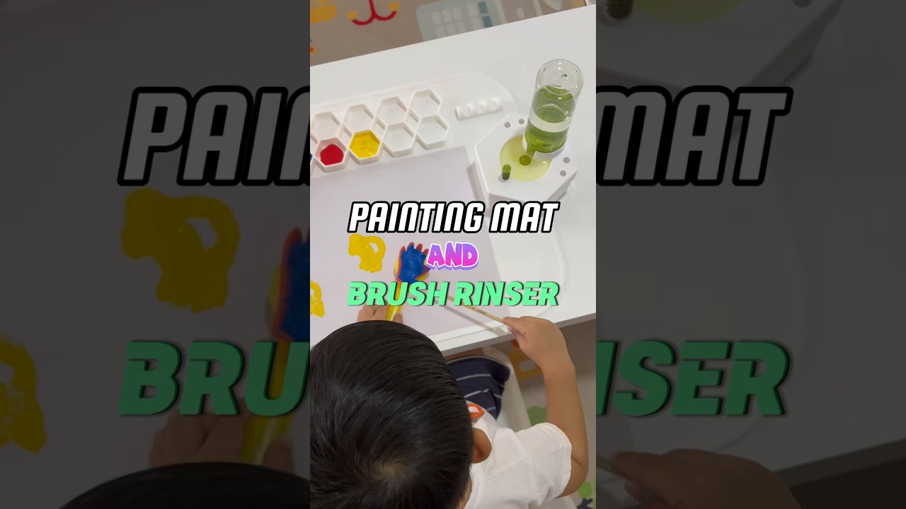 Painting Mat & Brush Rinser