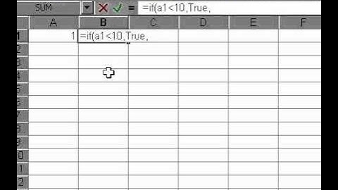 Microsoft Office Excel 2000 IF function