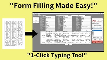Health Insurance Form Filling Auto Typing Software For Medical Forms