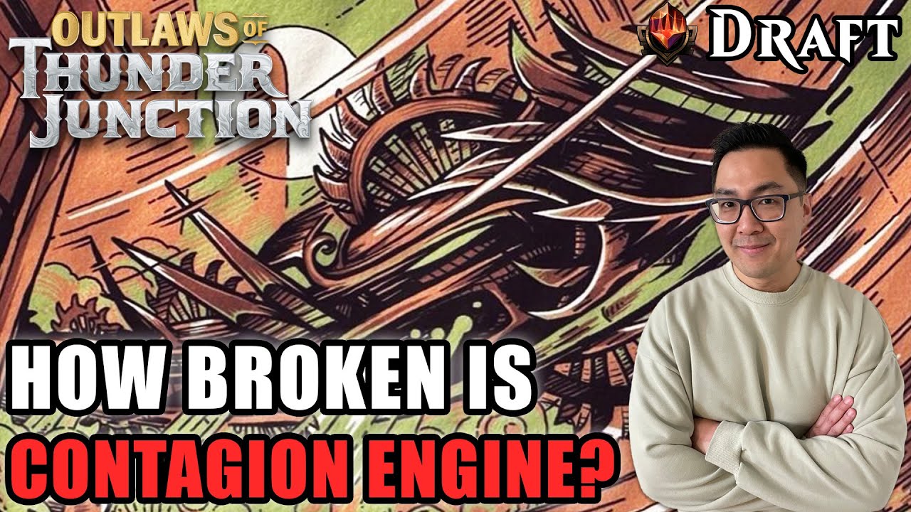 Showcase Contagion Engine - Outlaws Breaking News - Magic: The Gathering, NM