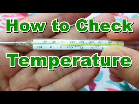 How to Check Temperature / Fever at Home Using a Mercury Thermometer | Normal