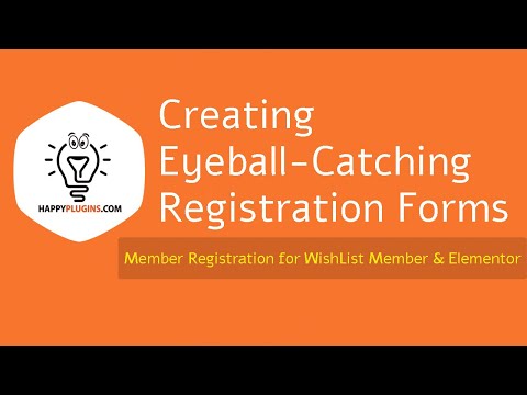 Member Registration for WishList Member & Elementor - Creating Eyeball Catching Registration Forms