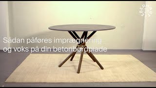 Sådan Påføres Imprægnering Og Voks På Din Betonbordplade