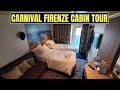 Carnival firenze balcony cabin tour  cabin 9364