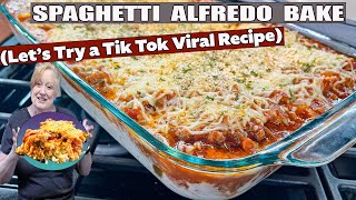 SPAGHETTI ALFREDO BAKE A TikTok Viral Recipe