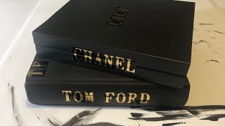 $1 CHANEL & TOM FORD DESIGNER BOOKS | DOLLAR 🌲 TREE: DIY HACKS | ROOM DECOR