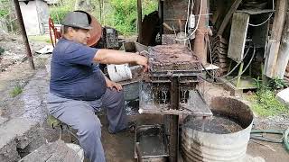 DIY/ Homemade briquette press and process I Házi készítésű brikett  I  Presa de brichetat