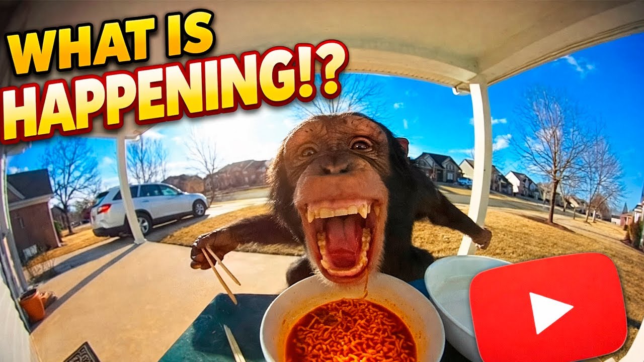 Apes Vs. Spicy Noodles on Ring Cam | Funny CCTV Compilation