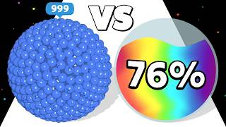 LIQUID BALL RUN 2048 /vs BOWLING GO ∞ ASMR Gameplay Android iOS • Ball Run 3D Number Merge MathGames screenshot 2