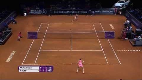 Simona Halep 2015 Porsche Tennis Grand Prix Hot Shot