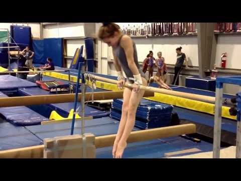 Xtreme Gymnastics Level 1 Bar routine with/2 options for dismount.