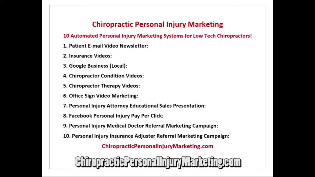 Chiropractic PI Advertising Doubles Case Value Stops Bill Cutting