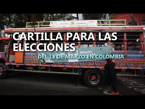 Cartilla para las elecciones del 13 de marzo en Colombia