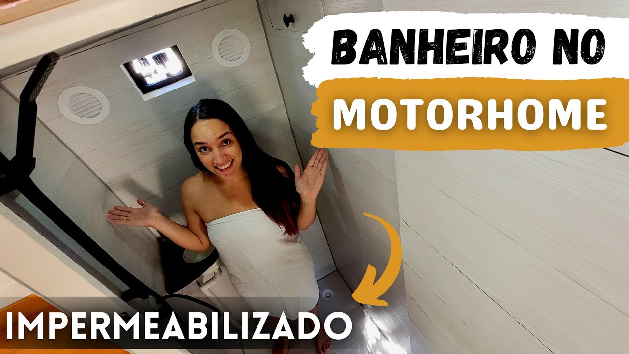 IMPERMEABILIZAÇÃO do BANHEIRO no MOTORHOME | Opção SEM vetroresina, fibra ou ACM - T1 Ep30