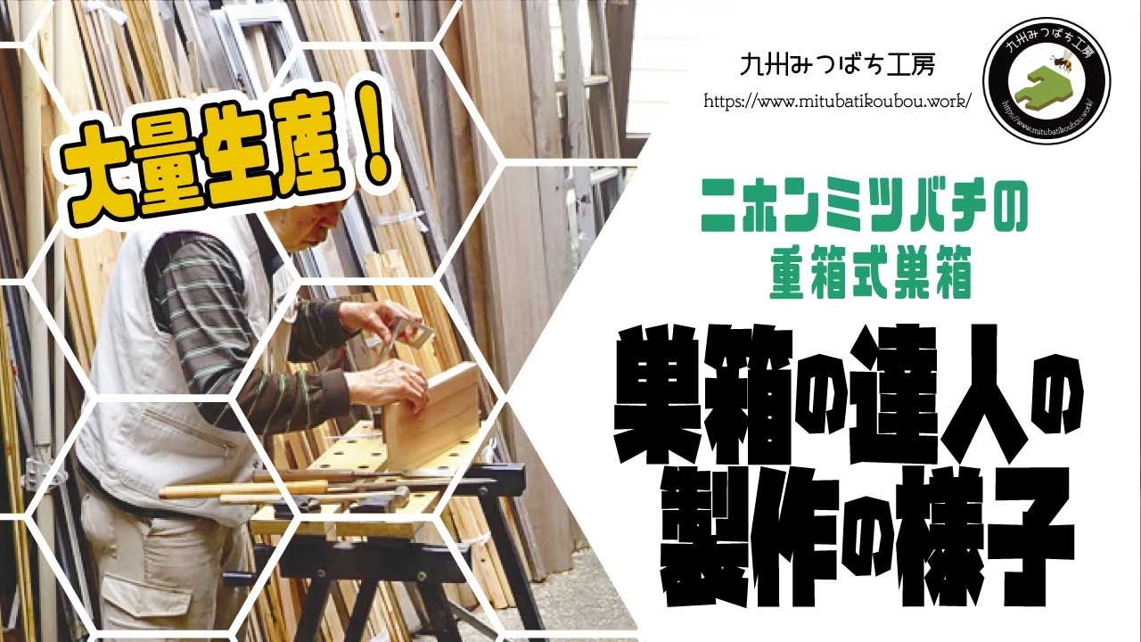 Japanese honeybee hive (stacked box style) [A hive-making expert