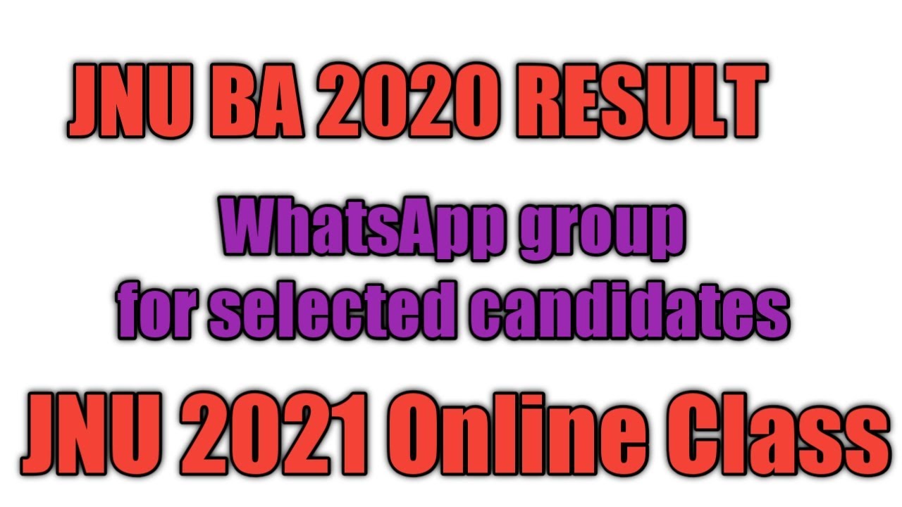 JNU BA 2020 Result | Final Cutoff | Admission Details | Important Update | 2021 Online Class
