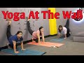 Yoga at the wall  wall yoga flow  wall yoga 