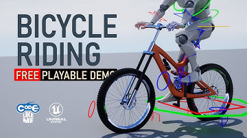 Unreal Engine 5.3 Chaos Bicycle Riding System - Free Playable Demo