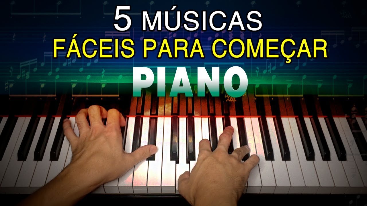 5 músicas para crianças no piano 