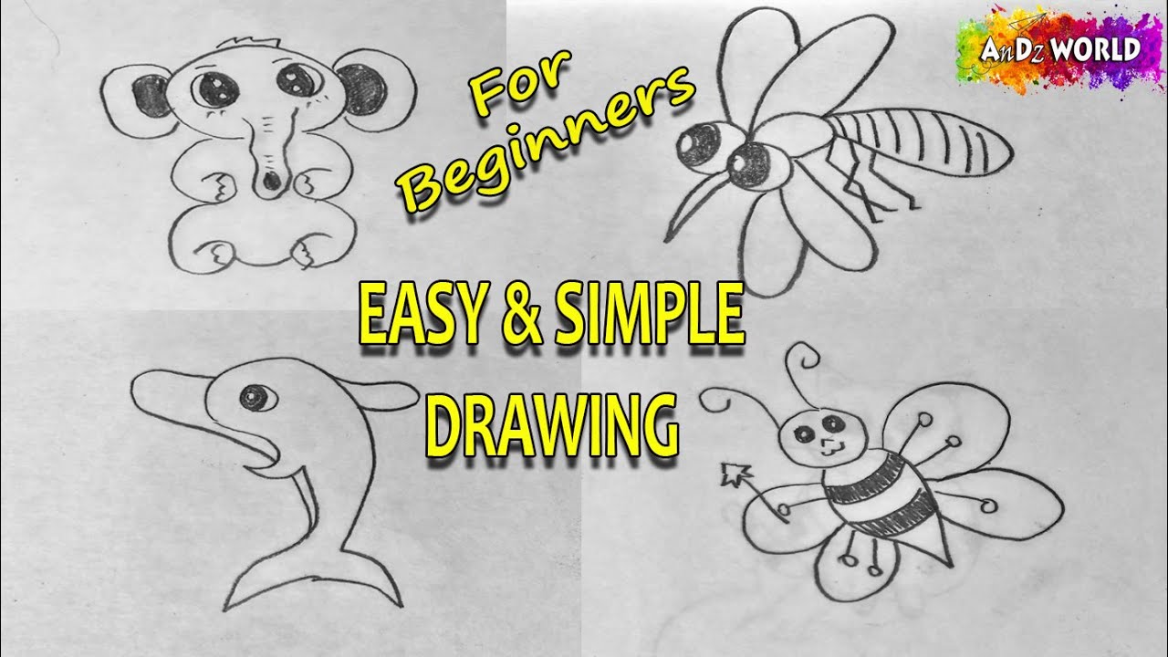 EASY & SIMPLE DRAWING IDEAS -part 2 | FOR BEGINNERS | SIMPLE PENCIL