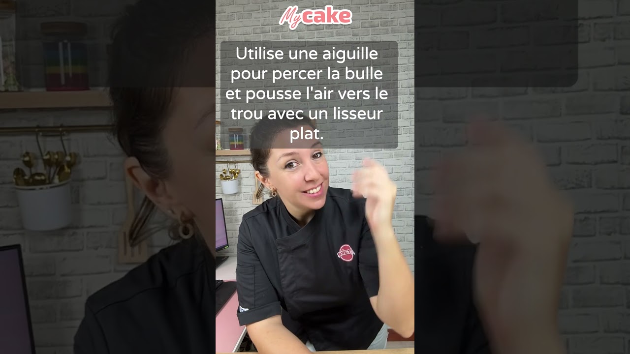 Comment enlever les bulles sous de la pâte à sucre ? - MyCake