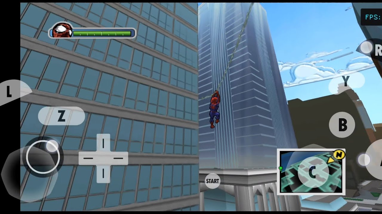 Ultimate spider man free roaming open world gameplay on android - YouTube