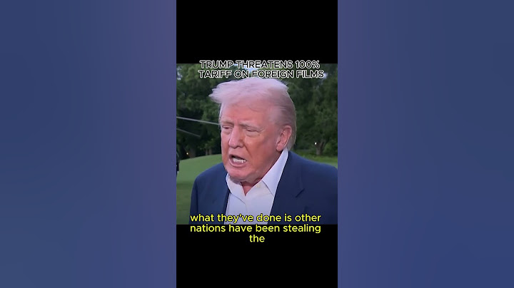 Trump threatens 100% tariff on foreign films #trump #china #tariffs #hollywood
