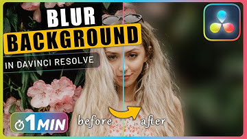 How to BLUR Person BACKGROUND with Magic Mask in Davinci Resolve