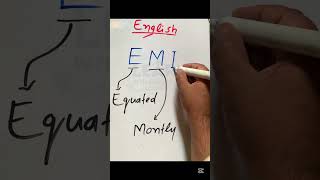 EMI Full Form #shorts #full #form #emi #shortsyoutube #viralshorts #onlinelectures #english#language