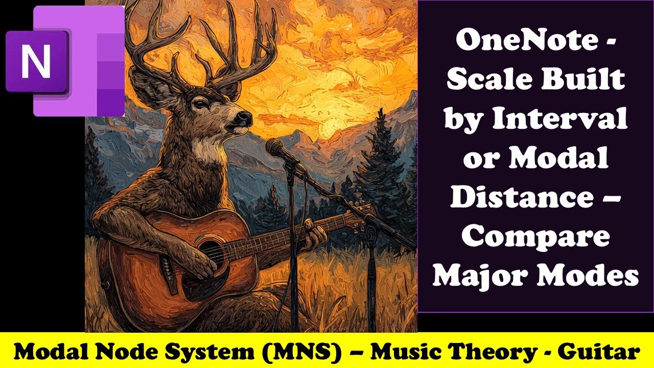 OneNote - Scale Built by Interval or Modal Distance – Compare Major ...
