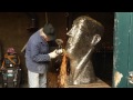 Egbert J. Bos creates a metal welding sculpture: Head