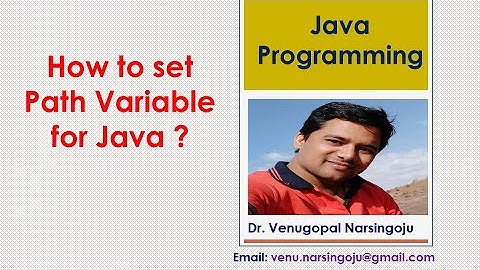 How to set Path Variable for Java on Windows ? | Path Environment Variable | Venugopal Narsingoju