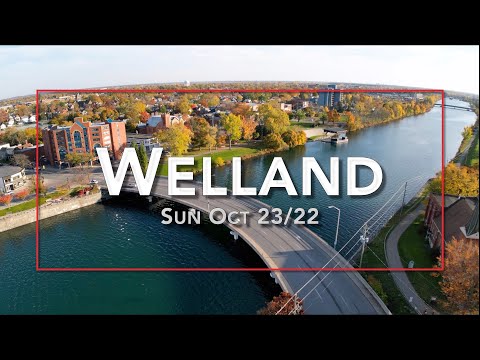 4K Drone Aerial Tour - Welland Ontario Sunday October 23 2022 DJI Mini 3 Pro