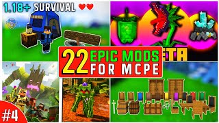 Top 20 most epic mods for Minecraft PE || Best Minecraft Mods 1.18 || Minecraft Epic Mods || 2022 ||
