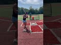 Tournaments done, Back to work! BP in 98F  and 60/90 field. #softball #battingpractice #linedrive